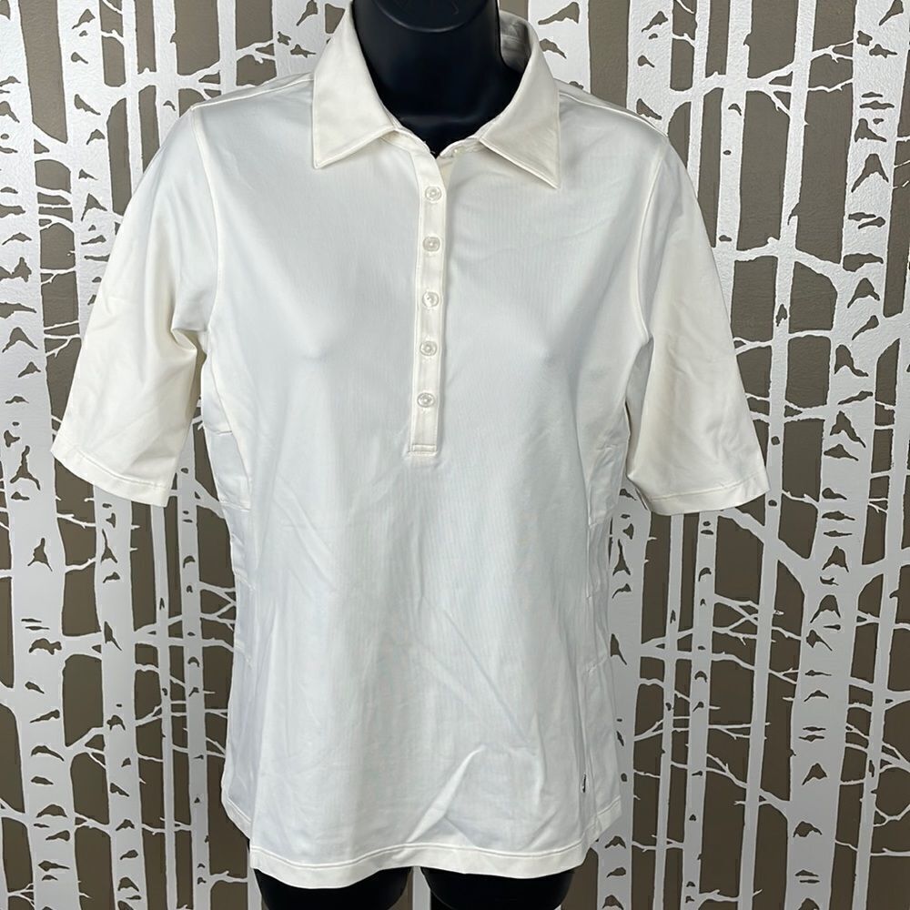 Callaway Half-Sleeve Ivory Golf Shirt sz S